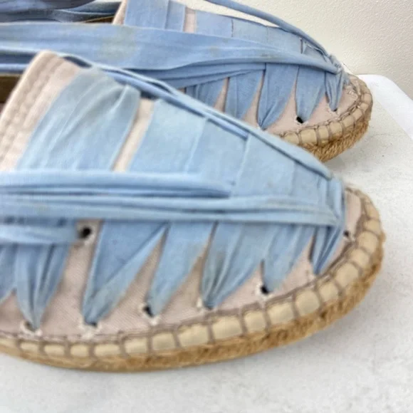 Anthropologie x Naguisa Ribbon Lace-Up Espadrilles Bohemian Sandals Shoes - Picture 6 of 10